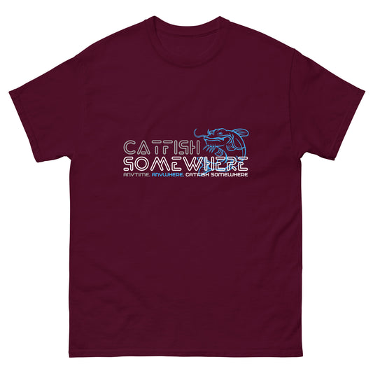 Catfish Somewhere Blue Logo Men's T-Shirt