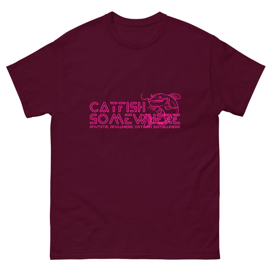 Catfish Somewhere All Pink Unisex T-Shirt