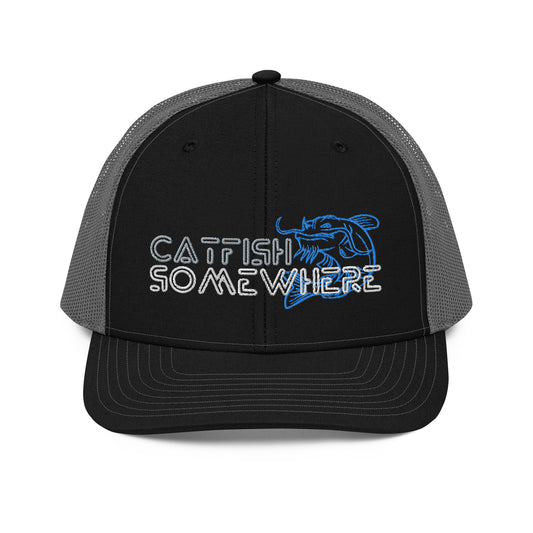 Blue Logo Richardson 112 Trucker Style Snap Back Hat