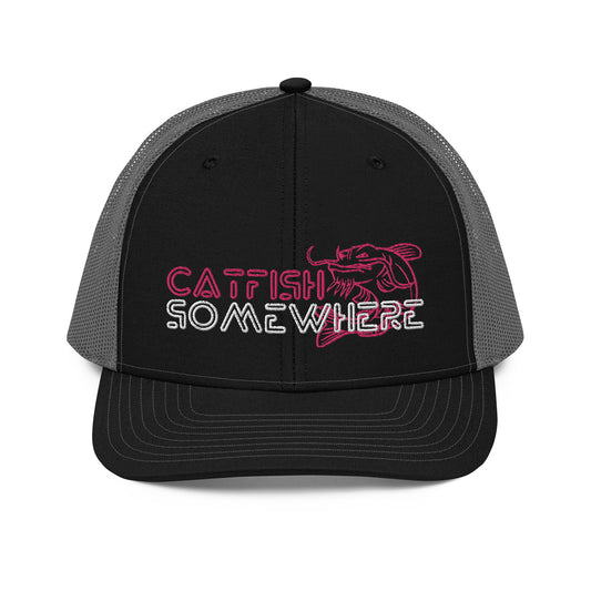 Pink/White Logo Richardson 112 Trucker Style Snap Back Hat