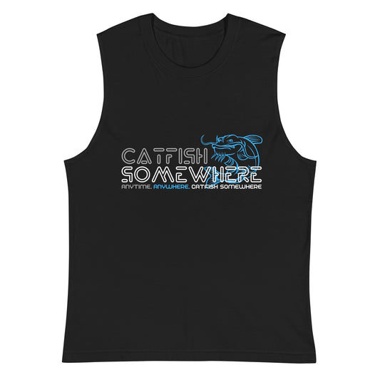 Catfish Somewhere Blue Logo Unisex Tank Top
