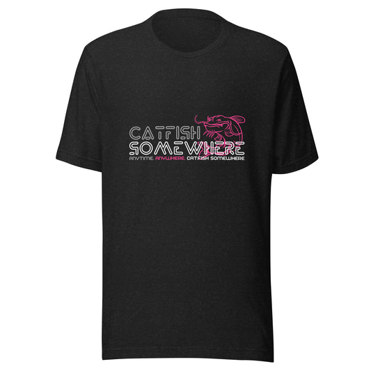 Catfish Somewhere Pink Logo Unisex T-Shirt