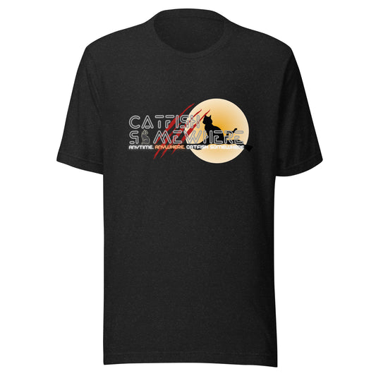 Halloween Black Cat Unisex t-shirt