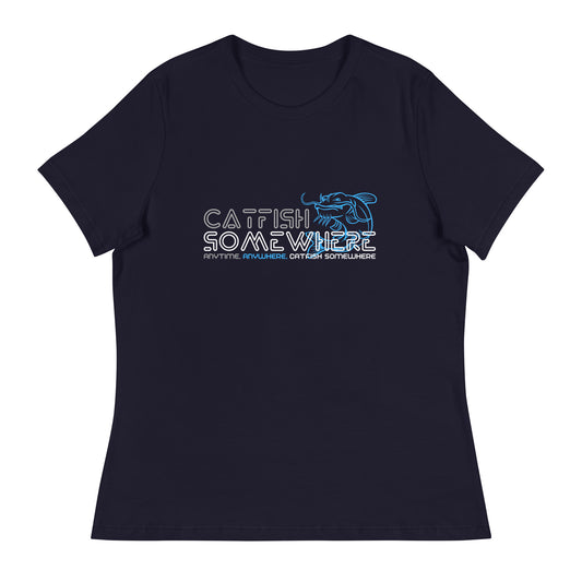 Catfish Somewhere Blue Logo Women's T-Shirt