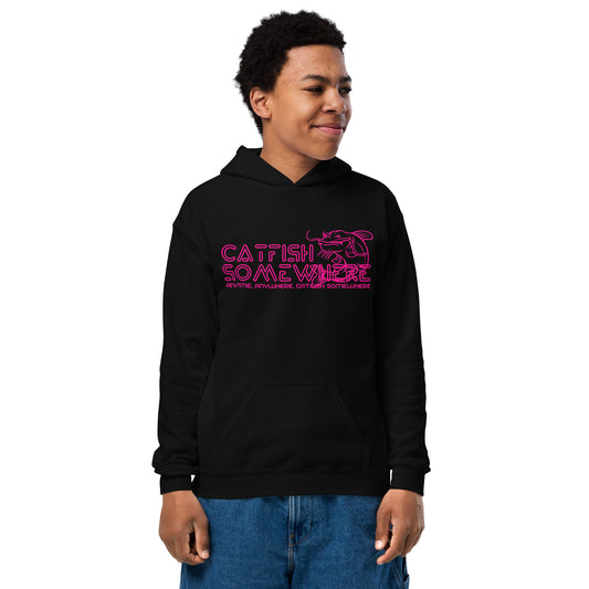 Youth Hoodie All Pink